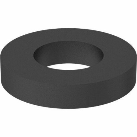 BSC PREFERRED Chemical-Resistant Santoprene Sealing Washer 5/16.290 ID.562 OD.081-.105 Thick Black, 25PK 94733A757